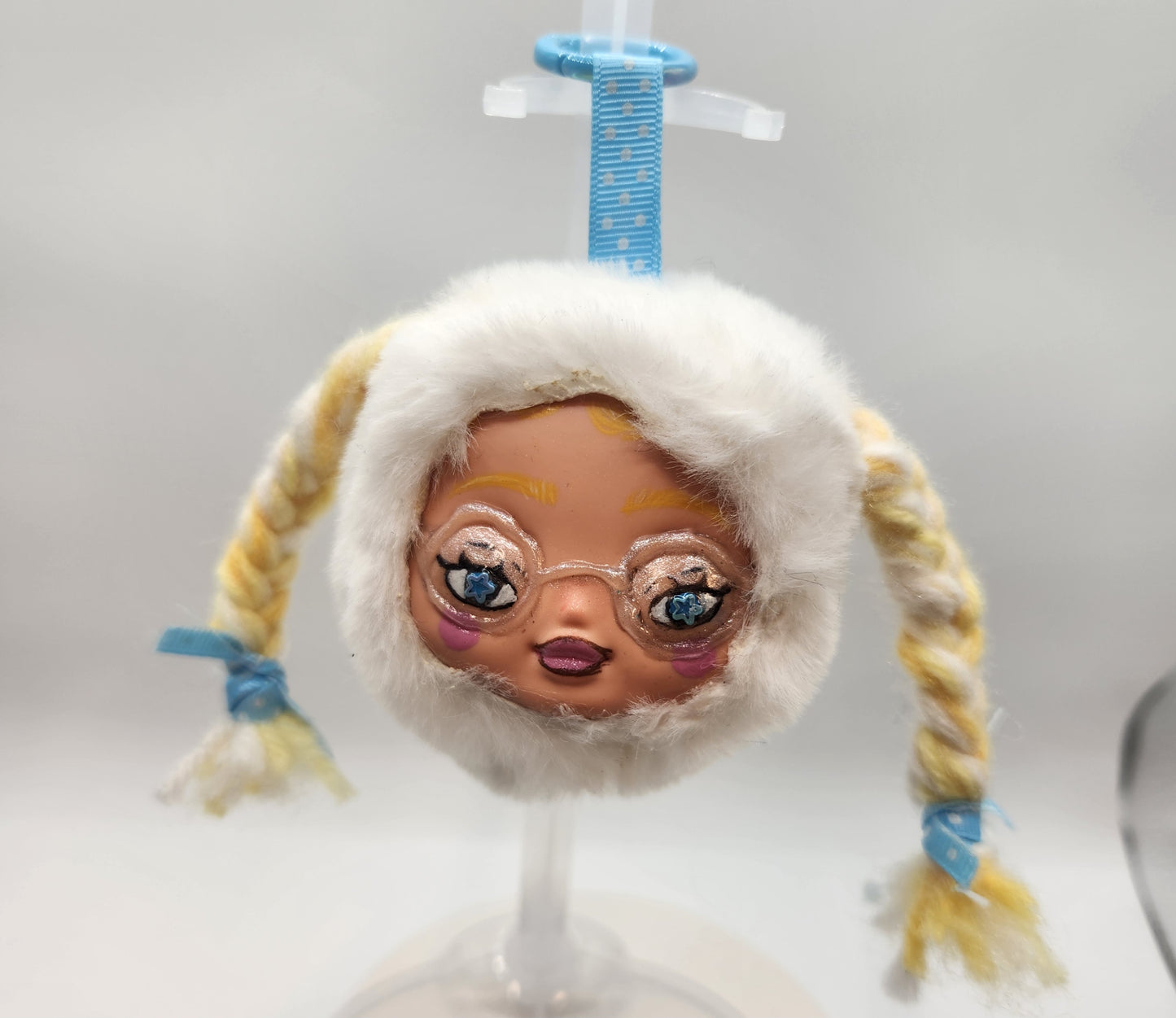 Oopsies: OMG Faced Plushie Keychain - "BOPEEP"