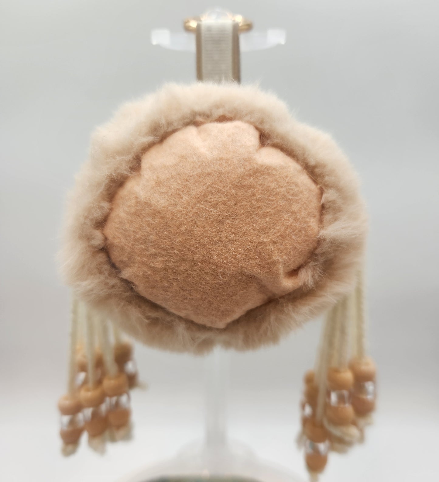 Clay Faced Plushie Keychain - "Dulce"
