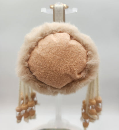 Clay Faced Plushie Keychain - "Dulce"