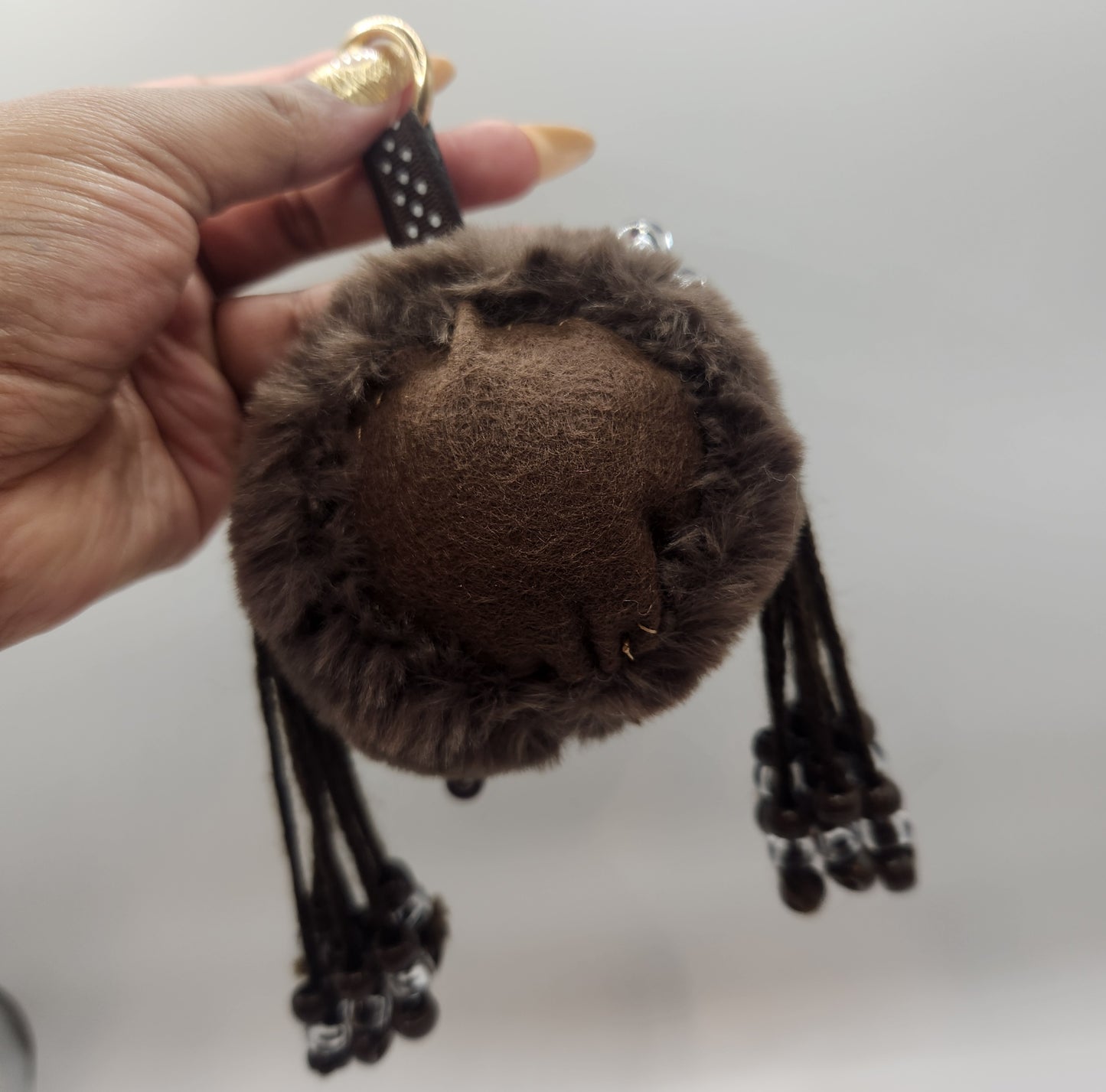Oopsies: Clay Faced Plushie Keychain - "Cocoa"