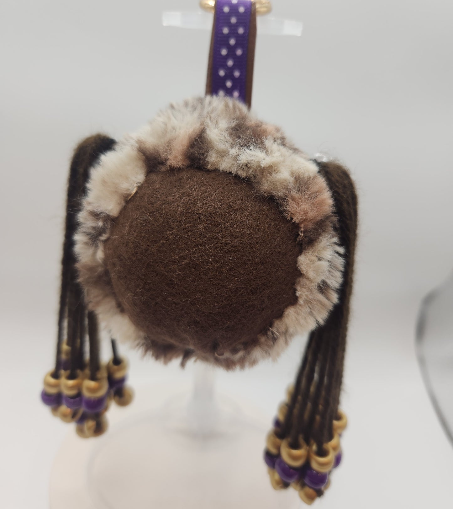 Clay Faced Plushie Keychain - "Safari"
