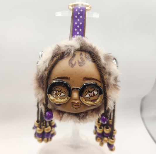 Clay Faced Plushie Keychain - "Safari"