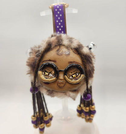 Oopsies: Clay Faced Plushie Keychain - "Safari"
